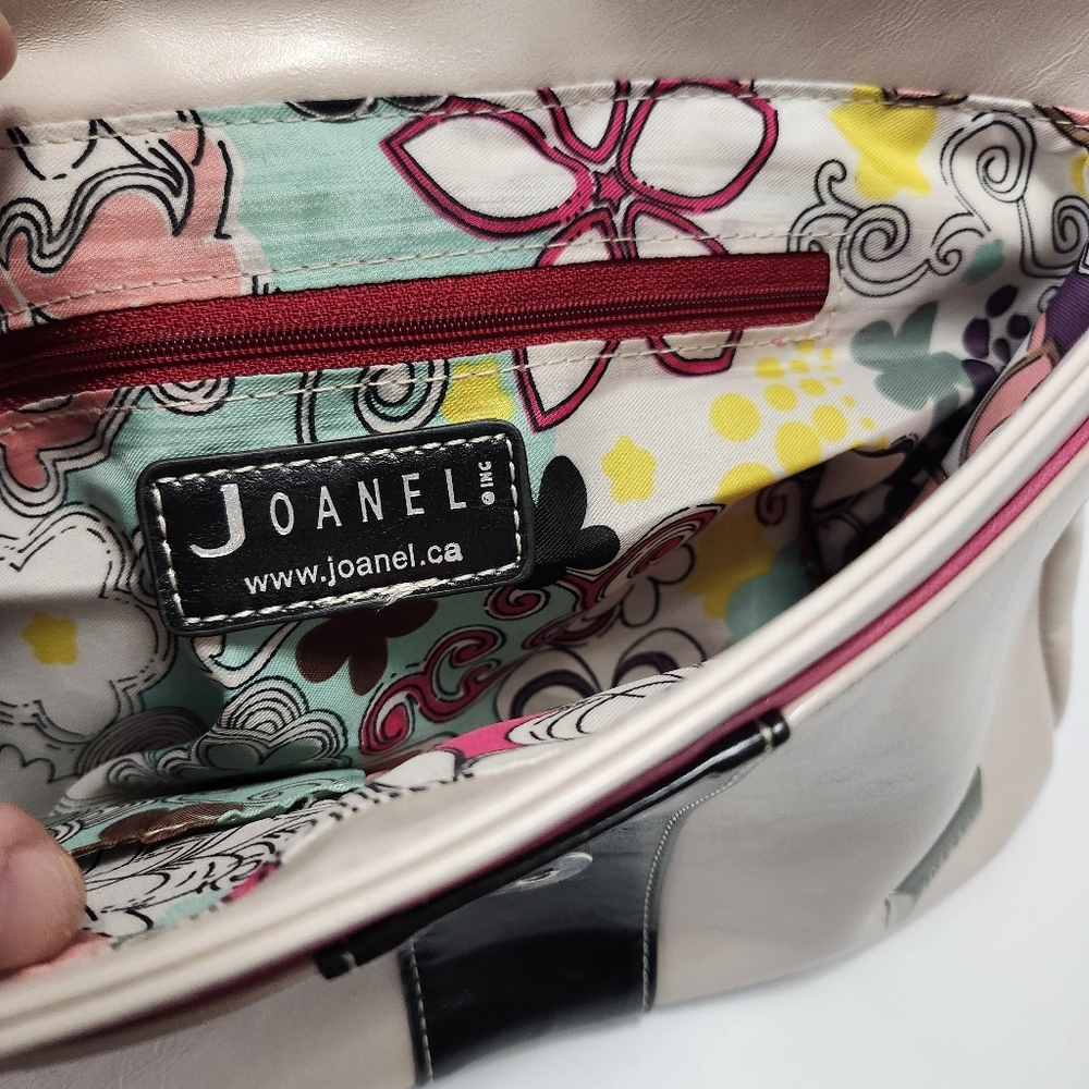 JOANEL Shoulder Bag Colorblock Blush Purse - Picture 10 of 13